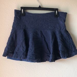 Blue mini skirt